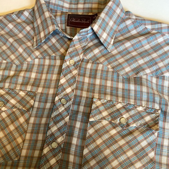 Chevalier Royale Other - Pearl Snap Chevalier Royale Western Shirt Mens L Long-sleeved